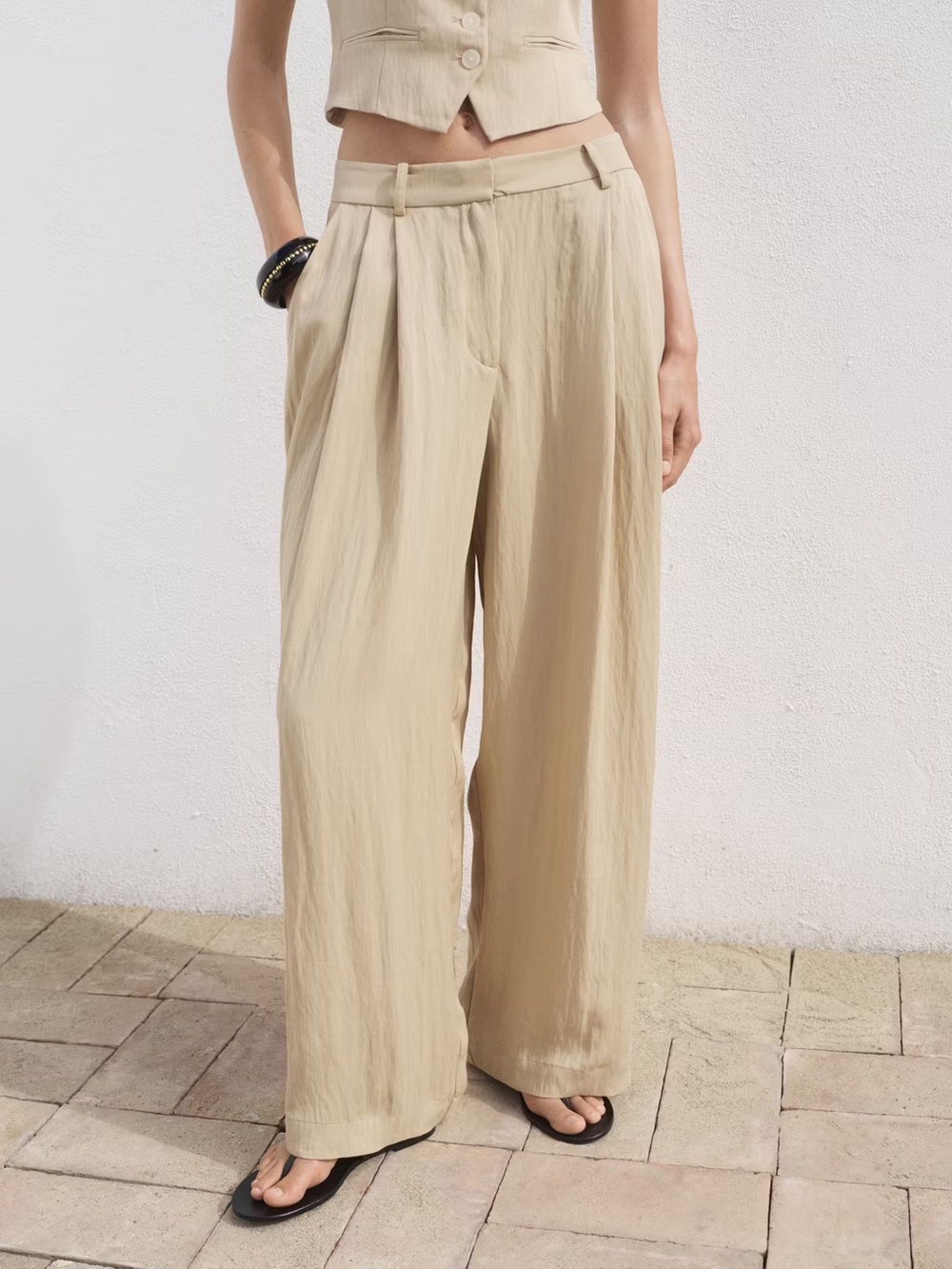 Mango Mid-Rise Suit Pants